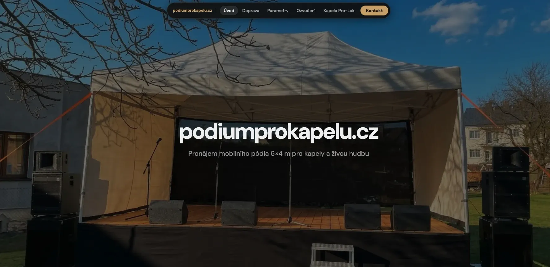 Podium pro kapelu 1